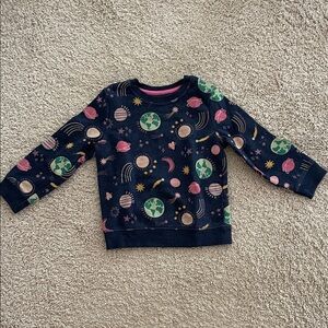 Cat & Jack Cosmic Space Navy Sweatshirt